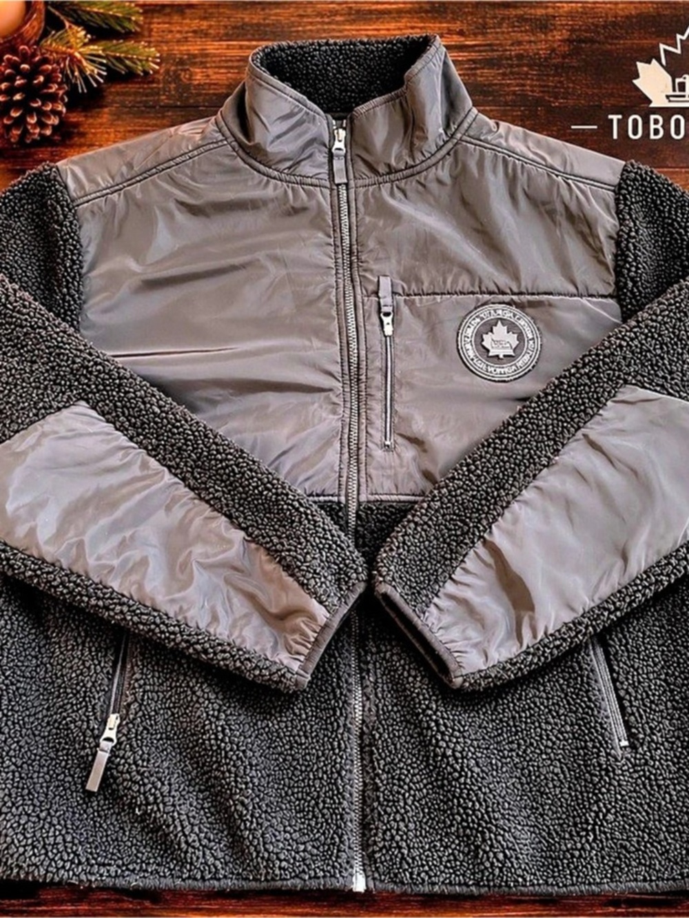 Toboggan Men's Sherpa Fleece Jacket XL